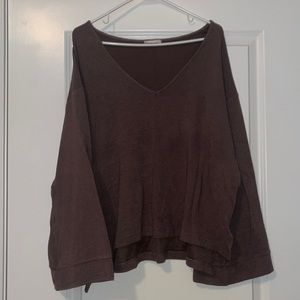 oversized bell sleeve top